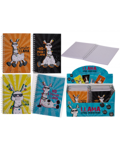 4-pack Llama-notitieboekjes A6