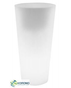 Ronde bloempot met LED 80 cm hoog