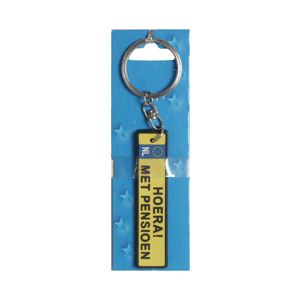 Sleutelhanger Hoera! Met pensioen